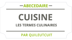 Les termes culinaire